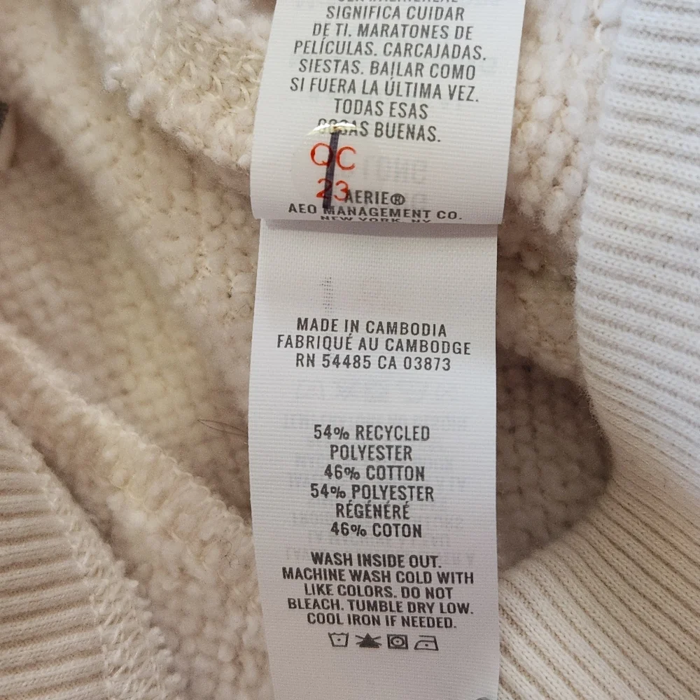 Aerie Après-Chill Trouser Wide Leg Sweatpant - XS Long - Picture 6 of 11